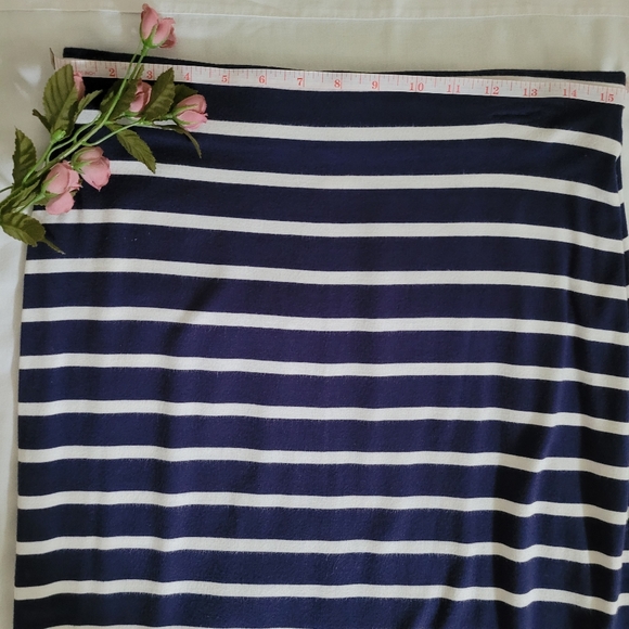 M - Old Navy - Striped Maxi Skirt - Blue white - Picture 5 of 10